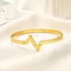 Bangle Luxury Classic Gold Plated Letter Bangle Luxury Charm Women Bangle Stainless Steel No Fade Bracelet Classic Design Love Gift Jewelry New Autumn Hot Style Bang