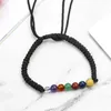 Strand Orgonite Chakras Energy Stone Agate Amethyst Quartz Woven Justerbara armband Spacer Beads Yoga Reiki Healing Bangle Jewelry