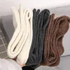 Kadınlar SOWKS Yün Kaşmir Uzun Çoraplar Sonbahar Kış Kış Kalın Sıcak Diz Yüksek Japon Düz Renk Örme