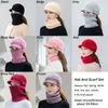 Bandanas Women Man Beanie Scarves Riding Set Snow Ski Cap Beanies Hatts Hat Scarf Set Winter Warm