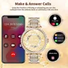 Relojes inteligentes Pantalla AMOLED Reloj inteligente Frecuencia cardíaca Oxígeno en sangre Pulsera de moda para mujer 2023 Llamada Bluetooth Reloj inteligente Womoen para Android IOSL2401