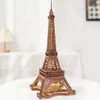 Outils d'artisanat Robotime Rolife Nuit de la Tour Eiffel Puzzle en bois 3D pour adolescents adultes Vues miniatures de bâtiments célèbres Jouets Décoration YQ240119