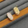 2024 дизайнер Кендра Скотт Скоттс ожерелье ювелирные изделия овальные резные серьги из муки и хрусталя