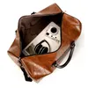 Вещевые сумки с крокодиловым узором, сумка через плечо из искусственной кожи, дорожная сумка для хранения на короткие расстояния, мужская деловая сумка большой вмести...