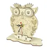Craft Tools 3D Creative DIY Owl Shape Clock Puzzle Keen Assemble Building Blocks DIY Construction Eletric Animal Birds Model Watch Jigsaw YQ240119