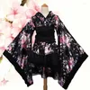 Vêtements ethniques Un kimono sexy style japonais filles robe lolita robe de femme de chambre pour femmes fête yukata danse JP anime cosplay costumes Halloween