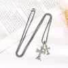 2024 Designer Merk Kruis CH Ketting voor Vrouwen Chromes Diamant Bezaaid Dubbele Roestvrij Hiphop Heren Trui Hart Mannen Klassieke Sieraden Hanger Halsketting ZC7B