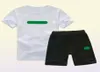 Ins marca logotipo designer crianças conjuntos de roupas verão roupas do bebê impressão para meninos roupas da criança moda camiseta shorts suit9729095