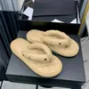 Designer-Flip-Flops für Damen, legere Strandschuhe mit Plateausohle