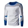Men's Sweaters Spring Sweatshirt All Match Men Quick Dry Skin-friendly Stylish Contrast Colors Pullover