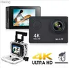 Sportowa akcja kamer wideo 4K 30fps Ultra HD Action Camera Wi -Fi 2 -calowe 170d Podwodny wodoodporny hełm nagrywanie wideo kamery sportowe kamery zewnętrzne YQ240119