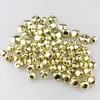 Partyzubehör 100 Stück Jingle Bells 15 mm Mini-Bastelperlen aus Metall für DIY Gold