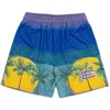 Herr shorts modedesigner shorts män och kvinnor mode kokosnöt träd mönster strand män sommar gata casual sport shorts