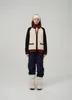 Casual skidstil unisex Street Party Office Cardigan Half Zip Oversize Geometric Intarsia Knit Mönster Designer Sweater Pullover Off Shoulder