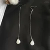 Boucles d'oreilles pendantes mode boucle d'oreille Yang Mi avec pierre blanche gouttelettes d'eau femme Brincos Bijoux cadeaux