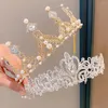 Hårtillbehör Luxury Princess Crystal Tiaras Crowns Bodband Kid Girls Bridal Prom Crown Wedding Party Accessiories Jewelry