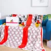 Letter Blankets Designer with Box Soft Flannel Blanket for Bed Room Decoration 150*200cm