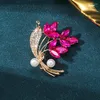 Broches 1 pieza broche de lujo accesorios de joyería coloridos flor de oreja de trigo regalo Pin moda exquisita alta calidad