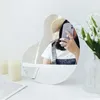 2PCSミラーINSラウンドミラー装飾化メイクアップミラーアクリル壁鏡の装飾ベッドルームデスクトップ装飾