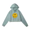 Women's hoodie designer Sweatshirts spring/summer new short hoodie with smiling face pattern y2k street trend