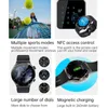 Умные часы NFC Bluetooth Call Смарт-часы Мужчины AMOLED Водонепроницаемая вращающаяся кнопка 2023 Новые умные часы ЭКГ + PPG Мужской спортивный фитнес-трекер + BoxL2401