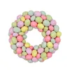 Decorative Flowers 16inch Easter Wreath Front Door Ornament Welcome Sign Artificial Spring For Hallway Sturdy Multipurpose Accessory