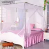 Mosquito Net 1pcs Moustiquaire Banopy White Four Corner Post Portable Square Mosquito Control Mosquito Net Sypial