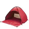 Tält och skyddsrum Automatisk campingtält Beach 2 personer Instant Up Open Anti UV Awning Outdoor Sun Shelter