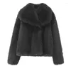 Damenjacken Damenjacke Mantel Pelze Chic Mode Jugend Damen Kurz Für Winter High Street Weiblich