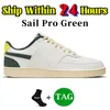 Designerschoenen dames Court vision sneakers 1 laag Triple White Black Game Royal Navy Sail Green Midnight Navy Cargo Khaki Pro one heren dames sport Casual sneakers