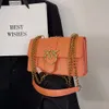 2024 nova moda feminina metal andorinha ombro na moda corrente crossbody saco sacos