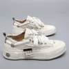 Wu Jianhao xVESSEL Smilence Hommes Cachés Chaussures En Toile Vulcanisée Barbe À Papa Femmes Semelles Épaisses Couples Renforcés Pain Mendiant Chaussures