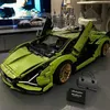 Блоки 3696 шт., шампанское Lambo, технический автомобиль, подходит для 42115 SIAN Roadster, модель FKP37, комплект, модельные строительные блоки, игрушки, детские рождественские подаркиL240118