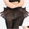 Skarpetki Hosiery Super elastyczne magiczne rajstopy jedwabne pończochy chude nogi czarne seksowne majtki