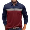 Polos masculinos 2024 outono streetwear moda polo camisas homens respirável manga longa lapela solta roupas masculinas casuais topos