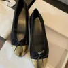 2024Designer Sandalen Mode hakken ballet flats eather slingback trouwjurk schoenen Lente Herfst kantoor ronde kop platte werk Hoge Kwaliteit tas