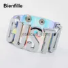 Charm armband mode cosplay smycken anpassad tjej gåva handgjorda anpassade brev armband harajuku kawaii personligt namn clear pvc muff j240119