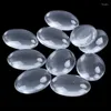 Keychains 10PCS Oval Crystal Transparent Clear Glass Cabochon Dome Decor 30X40mm