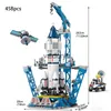 Świąteczne zabawki 458pcs Space Rocket Assembly Block Zabawy Kreatywne DIY Zabawy Nowy Rok Giftsvaiduryb