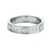 Unisex designer ring luxe nagelheren ringringen ontwerper mode titanium staal gegraveerde letter patroon verlovingsring