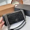 Top Quality Leather designer bags crossbody bags luxury patent leather handbag baguette shoulder bag mirror quality square fashion satchel