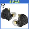 Écouteurs KZ ZS10 Pro X Casque filaire en métal dans les écouteurs Hybrid Technology 4ba + 1dd HiFi Écouteurs détachables