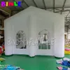 Toptan 8x5x4metreler beyaz kare dev şişme düğün çadırı, satılık parti seçim çerçevesi evi