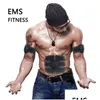 Équipement mince portable Ems Hip Muscle Stimulateur Fitness Levage Fesse Bras abdominaux Jambes Entraîneur Corps Minceur Mas avec coussinets de gel DH14H