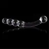 Autres articles de beauté de santé Pyrex Glass anal perles Butt Brand Big Ball Grand Crystal Dildo Pinis Artificial Dick Gay Masturbate Adult Toy for Women Q240119