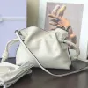 Designer cross body bag Flamenco Women handbag crossbody bags Cow Leather Cloud Bags Luxury Lucky Bag Mini Cowhide pull rope fold bucket shoulder bags underarm bag A+