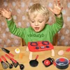 Kitchens Play Food Play Kitchen Accessories Set Of 14 Electrical Toys Pretend Kitchen Set Pre-Kindergarten Toys Cookware Toys With Sound For Homevaiduryb