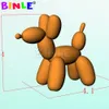 5mh (16,5 pés) com soprador atacado maravilhoso gigante vermelho laranja inflável cachorro com soprador balão de desenho animado animal para decoração de parque