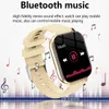 Orologi intelligenti Nuovo orologio intelligente per uomo Donna Bluetooth SmartWatch Telefonata Fascia sportiva Quadranti personalizzati Controllo musicale Passaggi sportivi CaculatingL2401