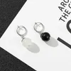 Dangle Earrings Genshin Impact Qiqi Cute Anime Halloween Accessory Props Jewelry Black And White Round Ear Clip Cosplay Accessories